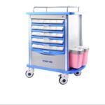 MK-P11 Medication Trolley Double Side Tryers